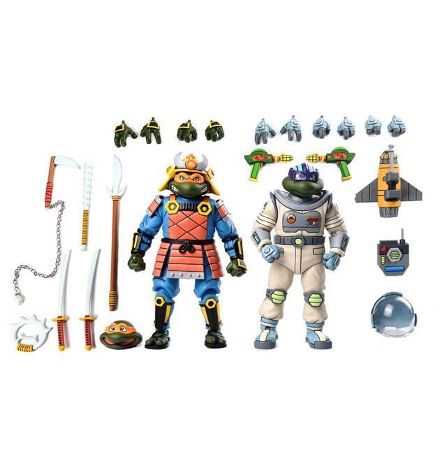 Pack Samurai Michelangelo y space adventure Donatello