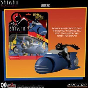 Batman & Batcycle set Batman Mezco Batman TAS
