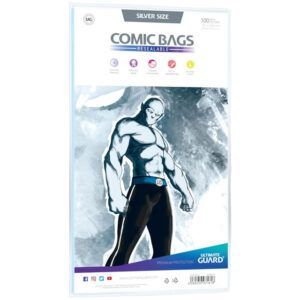 Bolsas de comics Silver Size (pack de 100 unidades con cierre reutilizable)