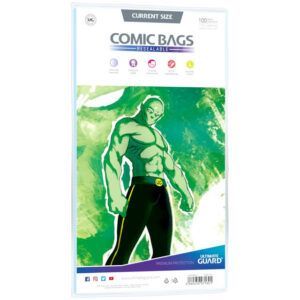 Bolsas de comics current size (pack de 100 unidades con cierre reutilizable)