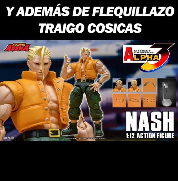 Charlie Nash 1/12 Street Fighter Alpha 3 Storm Arena