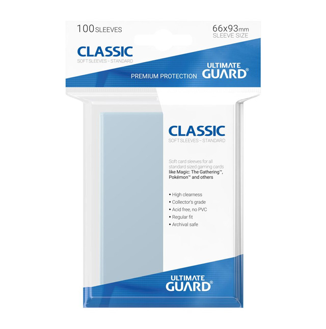 Fundas de cartas tamaño estándar transparente(pack de 100 unidades)
