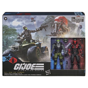 Snake Eyes Varmint ATV vs. Stealth Viper Cobra Stealth Flight Pod GI Joe Classified