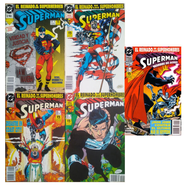 Superman el reinado de los superhombres Superman el reinado de los superhombres(miniserie 4 numeros completa) Zinco