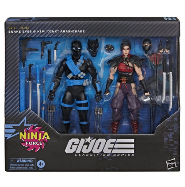 Pack Snake Eyes 3 Pack Snake Eyes y Kim "Jinx" Arashikage Ninja Force GIJoe classified